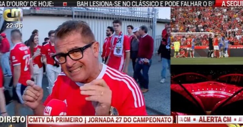 Adepto do Benfica queixa-se e deixa alerta da água que jogadores do FC Porto beberam (Vídeo)